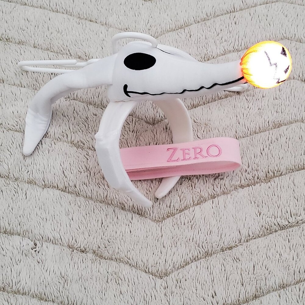 Disney Nightmare Before Christmas Zero Plush Costume Headband & Collar